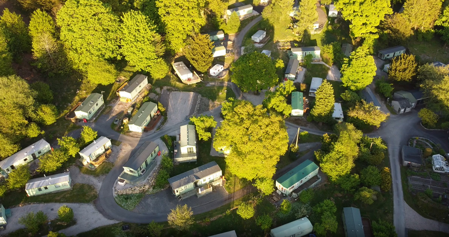Whitestone Caravan Park aerial view